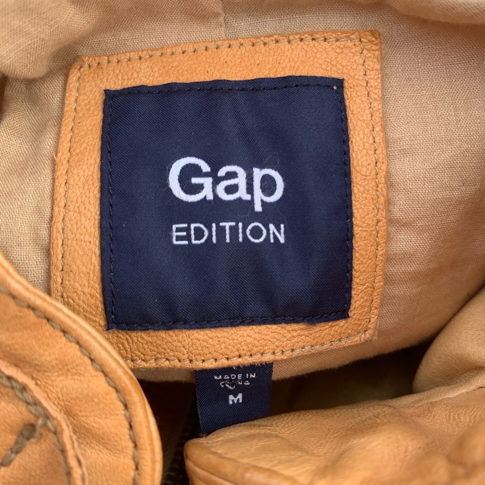 GAP Leather Women's Jacket Medium - image 9